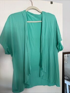Northern Reflections Teal Scoop-Neck Top